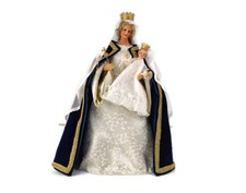 Hand Made Wax Madonna  Doll