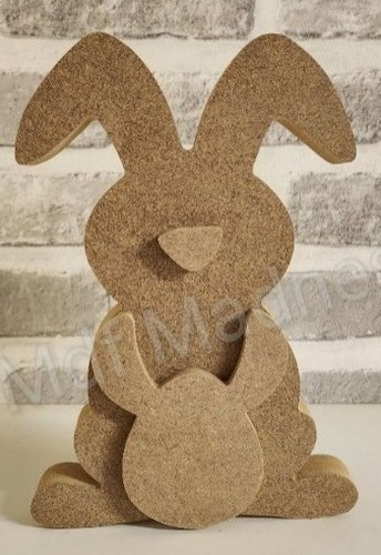 Wooden craft shape bunny - craft, shape.