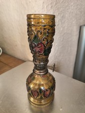 Vintage glass oil - lamp, chimney