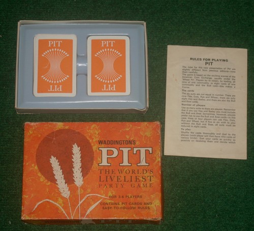 Vintage waddingtons pit card - waddingtons,