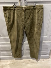Ladies Hinter + Hobart Green Cord Trousers Size 22 - Worn Once
