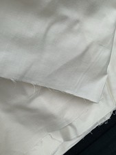 6.5 Metres Cream Cotton Satin Lining Crafting X137cm  (B28