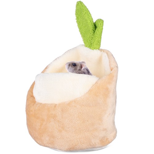 Khaki cotton hamster hideout - hamster,