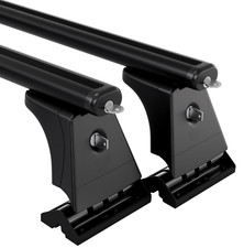 Black Roof Bars M103B Lock Aero 107cm(Pair of) For Subaru Legacy Estate (03-14)