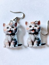 Cute Drop-down Earrings  white