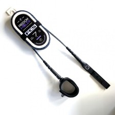 FCS - Freedom Helix 7ft All Round Surf Leash.  6.5mm diameter.  Smoke/White
