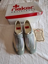 Ladies, Rieker Antistress Leather/suede/fabric, Flexi Sole Shoes.  S40, UK 6.5