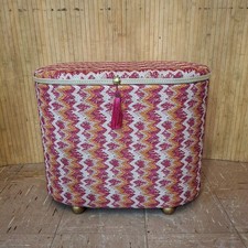 Fab Vintage MCM Oval Ottoman