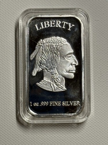 1oz pure silver buffalo indian - pure,