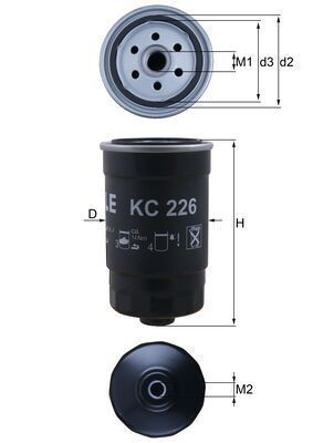 Fuel filter knecht 226 - filter,
