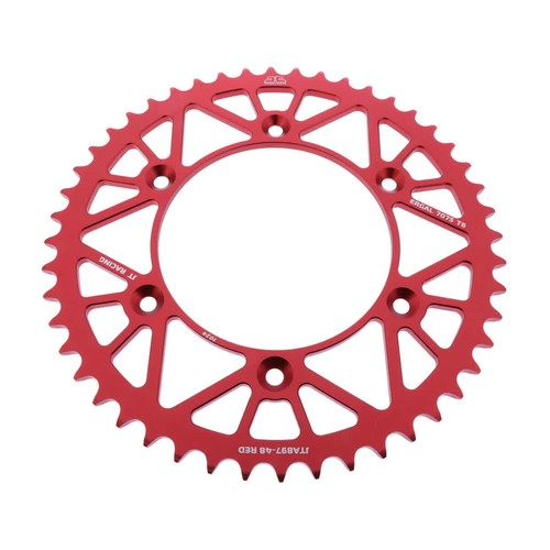 Z48 red aluminum sprocket - z48,
