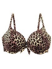 Ex Boux Avenue Brown zamba boost bikini bra Size 30E New