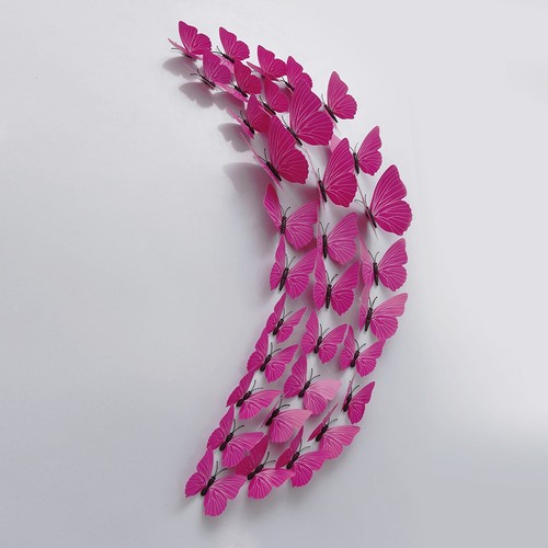 12pcs butterfly fridge - 3d,