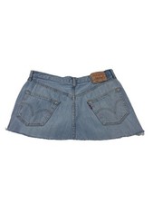 Levi’s 501 Cut Off Denim Mini Skirt W32 Low Rise