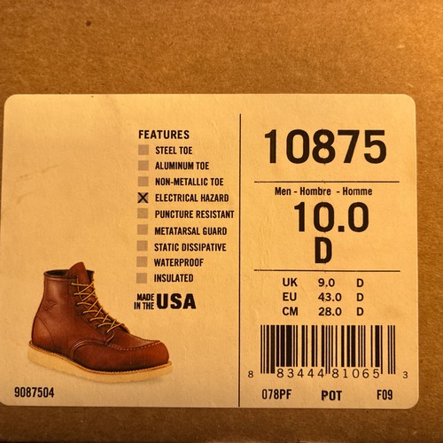 Red wing 10875 - 10875, boots