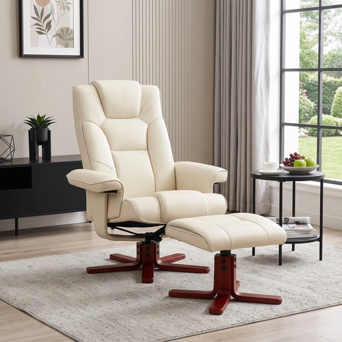 Recliner chair with footstool - recliner,