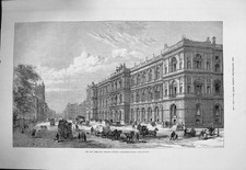 Original Old Antique Print