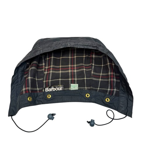 Barbour vintage navy blue hood - barbour,
