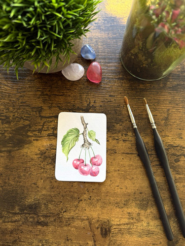 Original cherry watercolour - original,