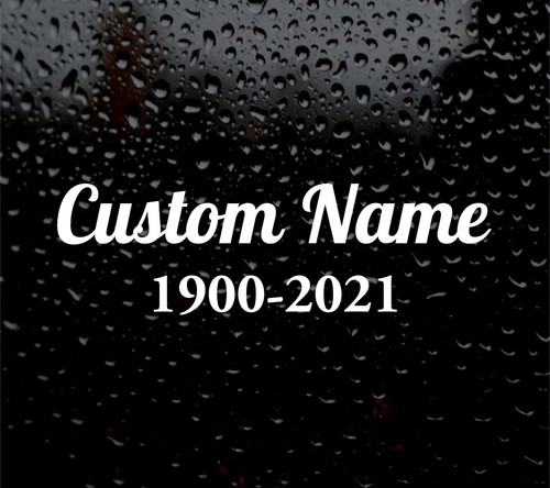 Custom memorial decal - memorial,