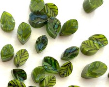 Green leaf murrini for glass