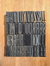 Vintage WOODEN Letterpress PRINTING BLOCKS 5cm High. Choose Your Letter.