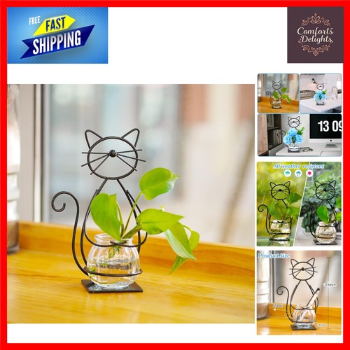 Desktop glass planter vase - desktop,