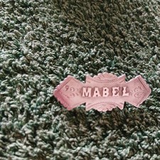 "MABEL" ANTIQUE SILVER NAME