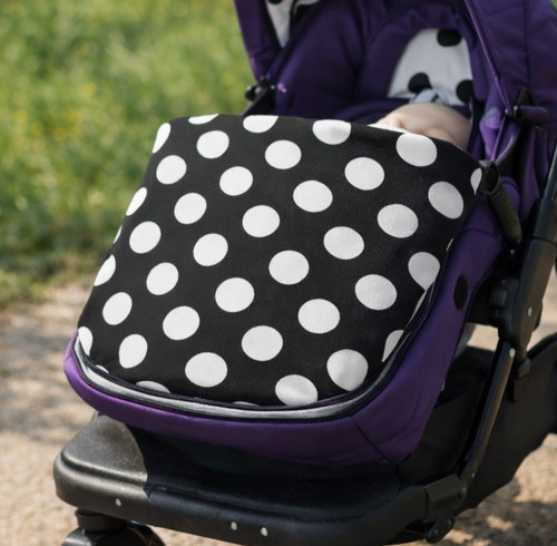 Obaby dotty black fleece baby - fleece,