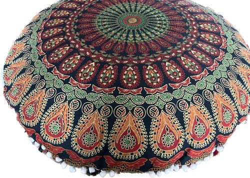 Indian floor cushion 80cm - floor, 32"/80cm