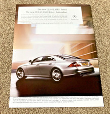 MERCEDES BENZ CLS 63 AMG CLS63 FRAMEABLE COLLECTIBLE ORIGINAL CLASSIC CAR ADVERT