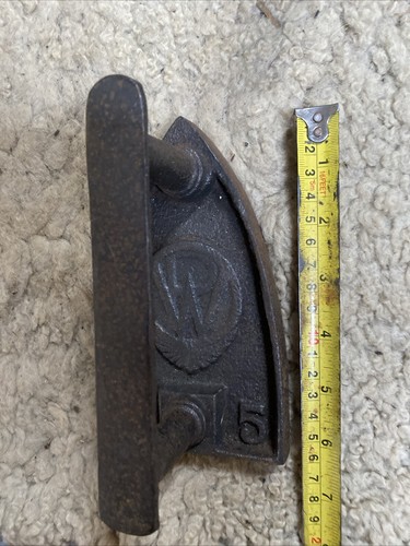 French vintage flat iron sad - french,