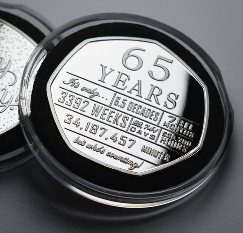 65th birthday silver - 65th,