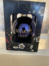 HARRODS 2025 CHRISTMAS  BAUBLE  NAVY NEW UNOPENED