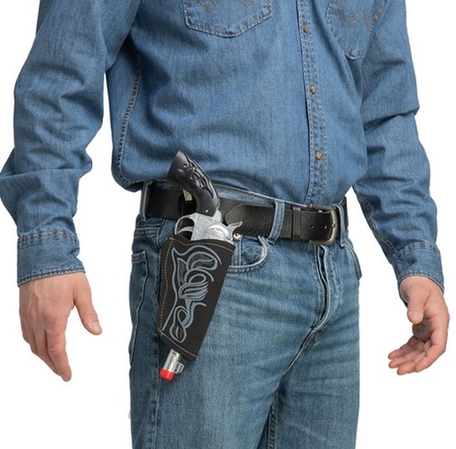 Cowboy gun with black - with, holster