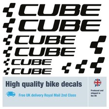 Cube bike labels / decals with