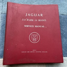 JAGUAR 3.8 MARK 10 MODEL SERVICE MANUAL. 2nd Edition. Vintage