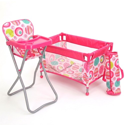 Baby doll high chair cot - &,