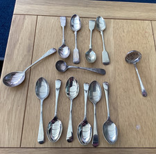 Selection of 13 small silver