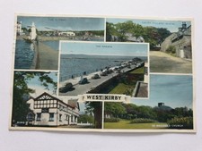 West Kirby, Lancashire, Colour Multiview Postcard 1950s