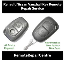 Renault Traffic Master Kangoo 2 Button Remote Key Fob Repair Fit Battery / Case