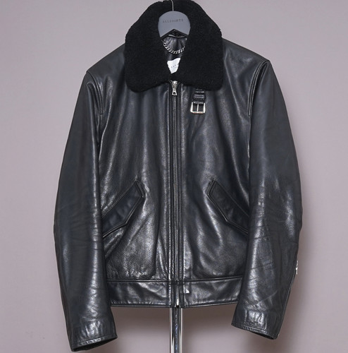 Sandro leather jacket mens - leather,