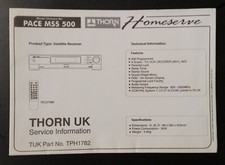 THORN Homeserve PACE MSS500