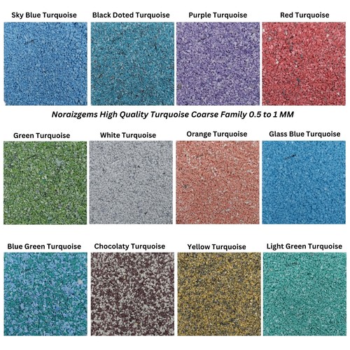 Crushed turquoise coarse - turquoise,