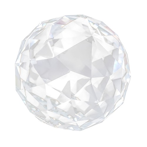 Clear cut crystal prisms - cut,