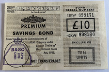 £10 PREMIUM SAVINGS BOND -