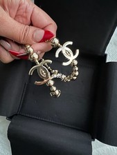 Authentic CHANEL Hoop Earrings