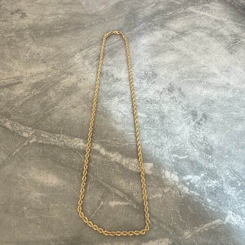 10kt gold rope chain solid - 10kt,