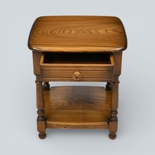 Ercol Lamp/Bedside Table Elm