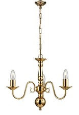 Flemish 3 Light Chandelier